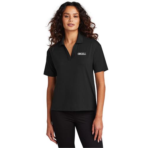 Women's Black Mercer+Mettle™ Stretch Jersey Polo