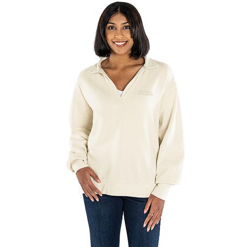 Women's Ivory Charles River® Coastal Sweatshirt