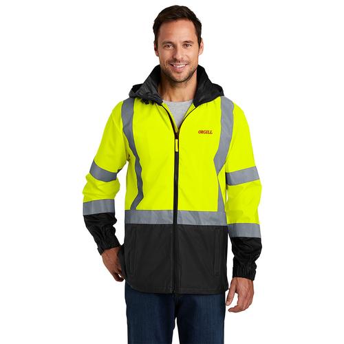 Safety Yellow/Black ANSI 107 Class 3 Windbreaker